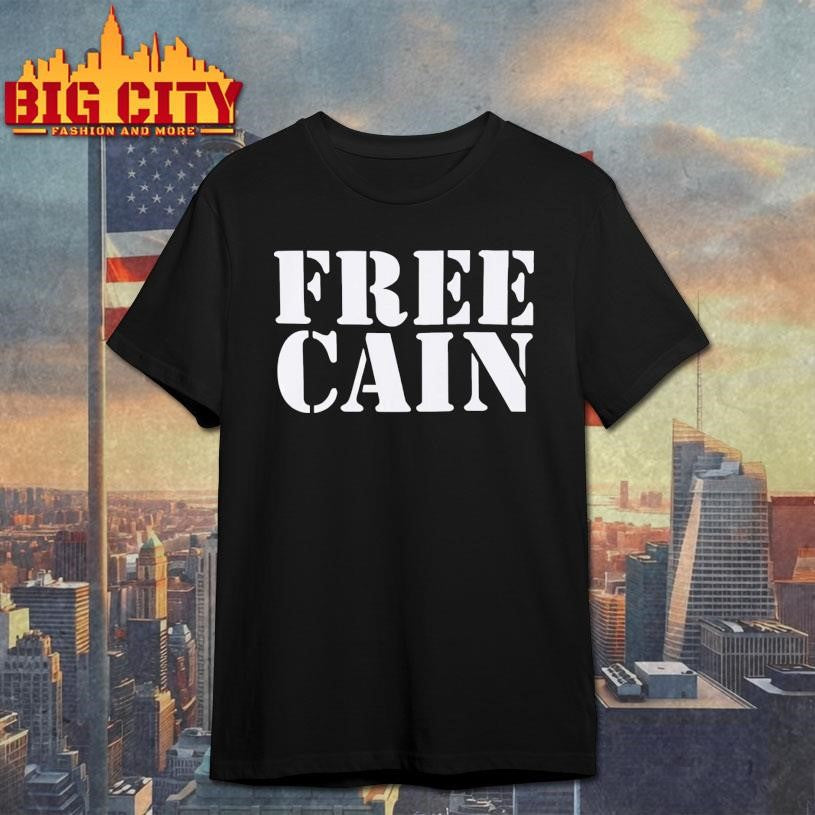 Free Cain text shirt
