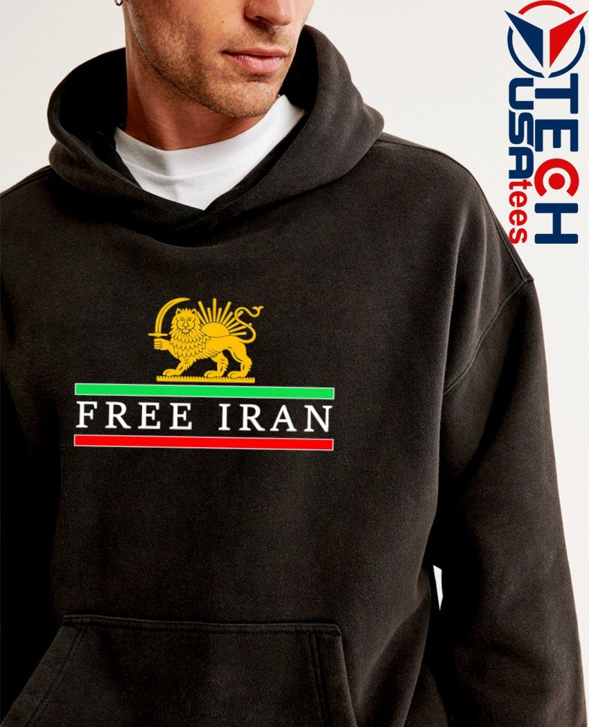Free Iran Lion and Sun logo shirt