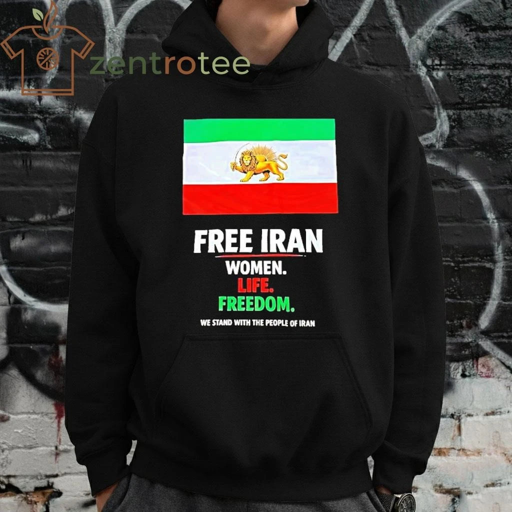 Free Iran Women Life Freedom We Stand With The People Of Iran tee