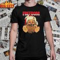 Freedom Defiant Santa Claus Middle Finger Christmas shirt