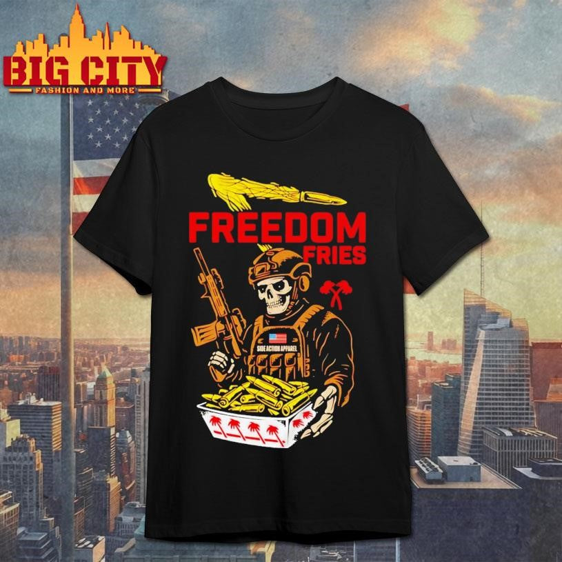 Freedom Fries Soldier Skull shirt