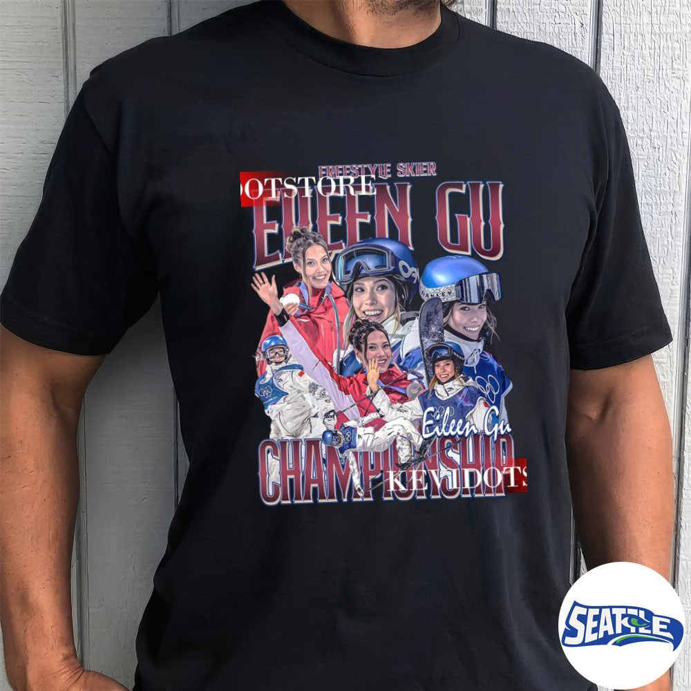 Freestyle Skier Eileen Gu Championship USA Milano Cortina 2026 Winter Olympics shirt