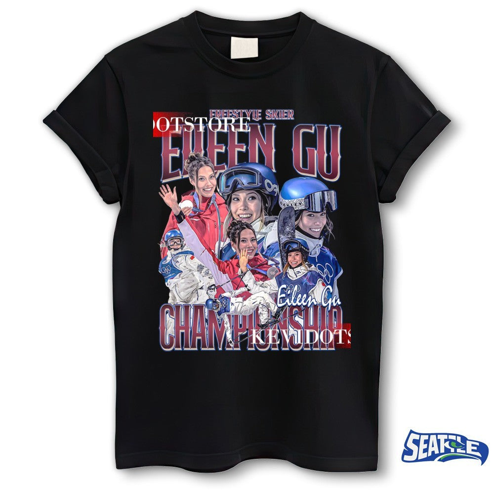 Freestyle Skier Eileen Gu Championship USA Milano Cortina 2026 Winter Olympics shirt