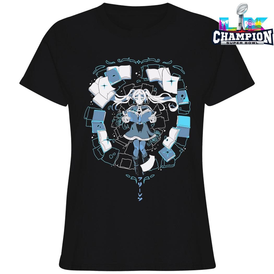 Frieren Books And Flowers Shirt