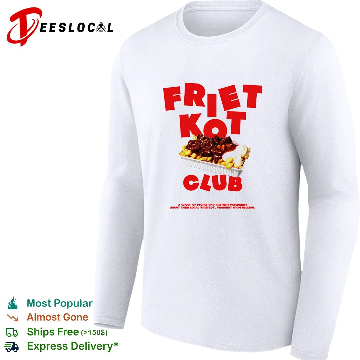 Frietkot Club Belgium fries shirt