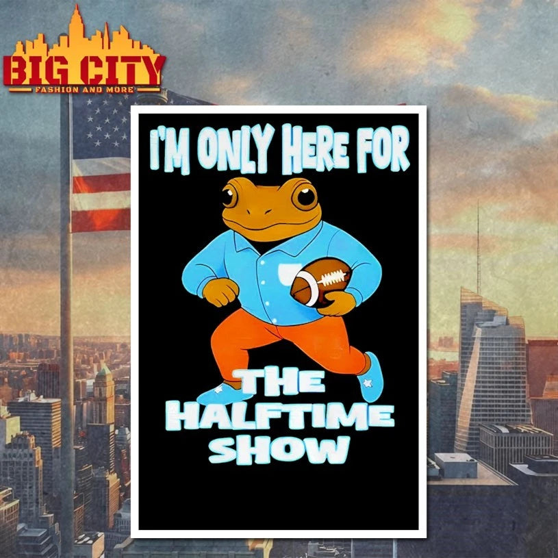 Frog I’m Just Here For The Halftime Show Shirt