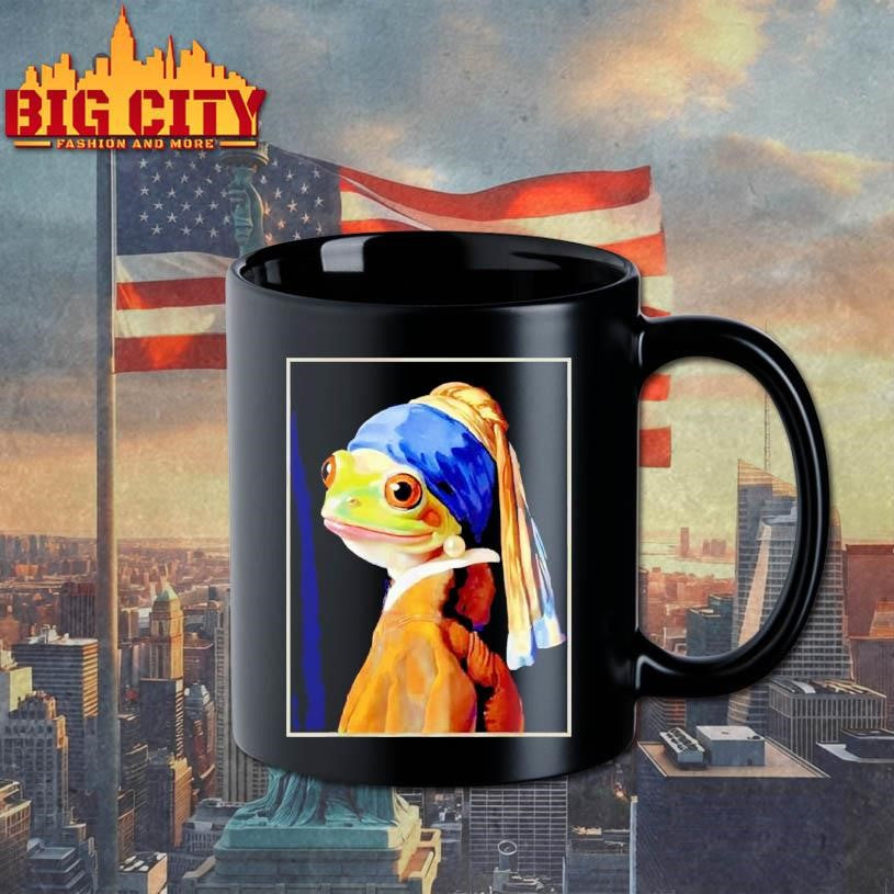 Frog Vermeer’s Girl With A Pearl Earring Parody Meme Shirt