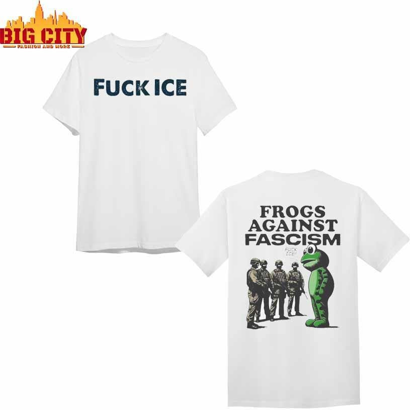 Frogs Against Fascism Fuck ICE Shirt
