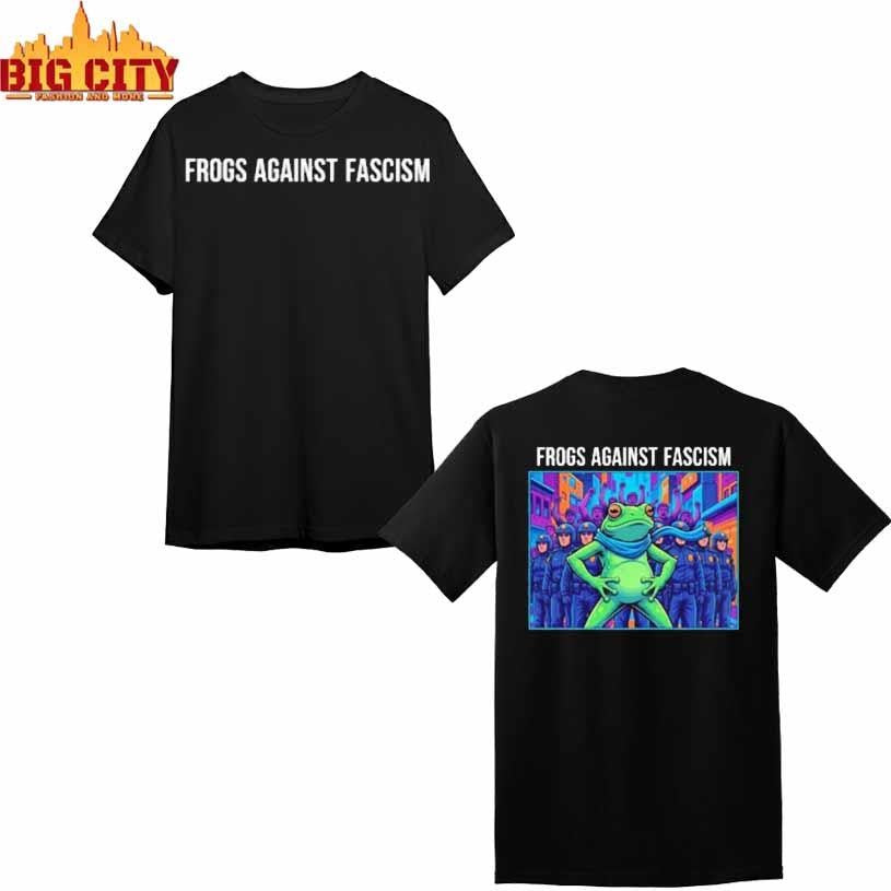 Frogs Against Fascism Portland Frog Protest Shirt