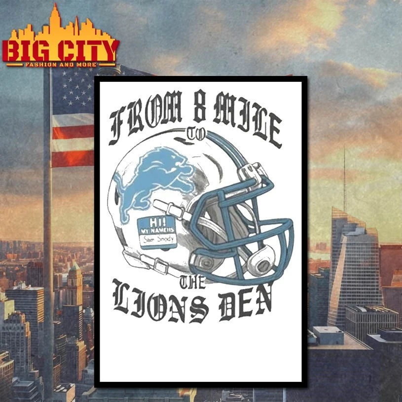 From 8 Mile To The Lions Den Eminem Helmet shirt