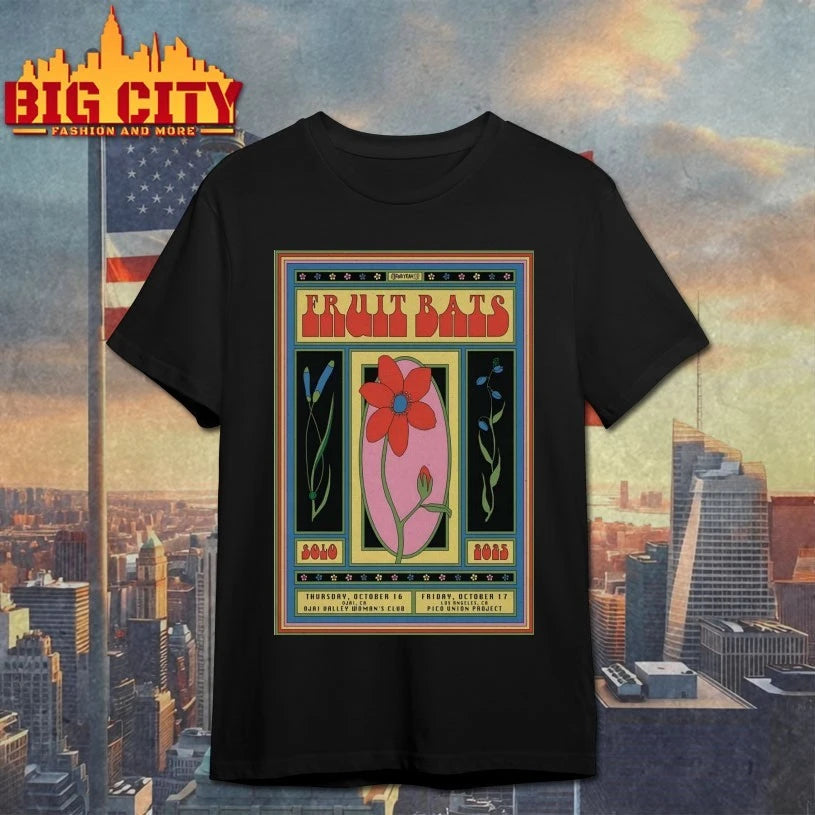 Fruit Bats Oct 16-17 2025 Ojai CA And Los Angeles CA Poster Shirt