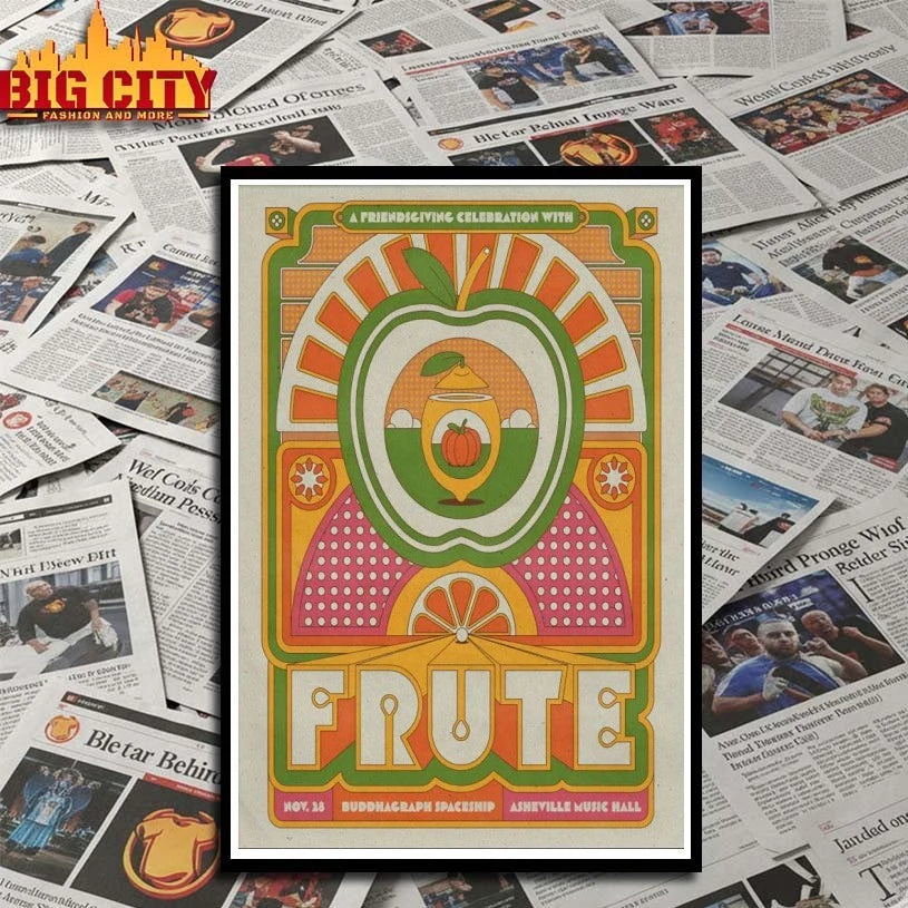 Frute Asheville Music Hall in Asheville NC Nov 28 2025 Poster shirt
