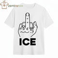 Fuck ICE one finger on one hand shirt