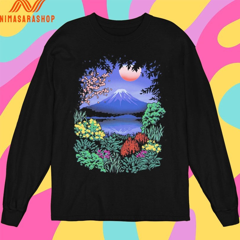 Fuji Bloom Mount Fuji Scenery Shirts