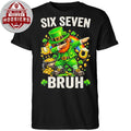 Funny 67 Meme Shamrock St Patrick’s Day Six Seven Bruh Meme T-Shirt