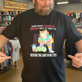 Funny Buff Cat Grams Of Protein Meme Gym Shirt