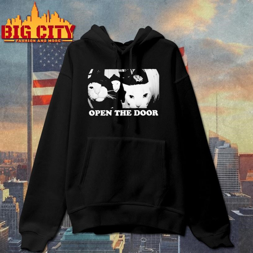 Funny Cat Gang Open The Door Shirt
