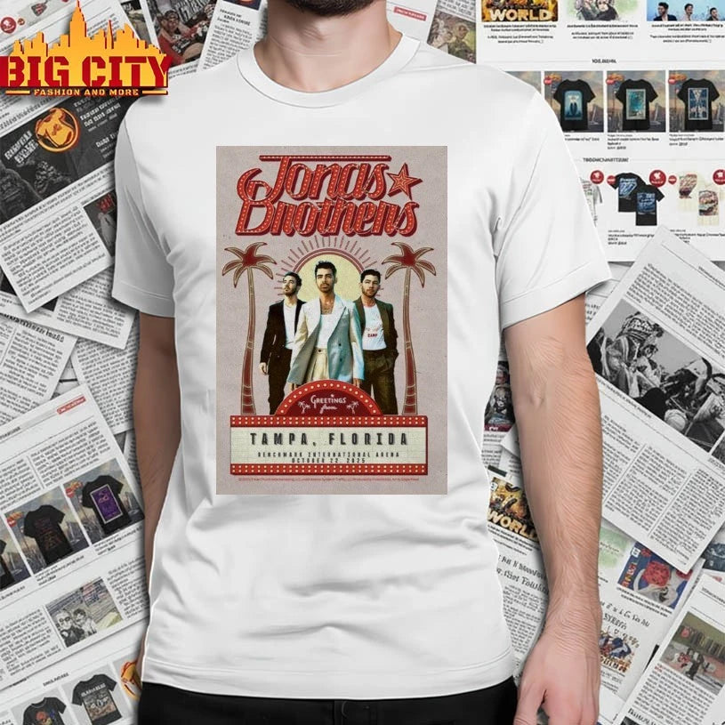 Funny Jonas Brothers October 22 2025 Amalie Arena, Tampa, FL Poster Shirts
