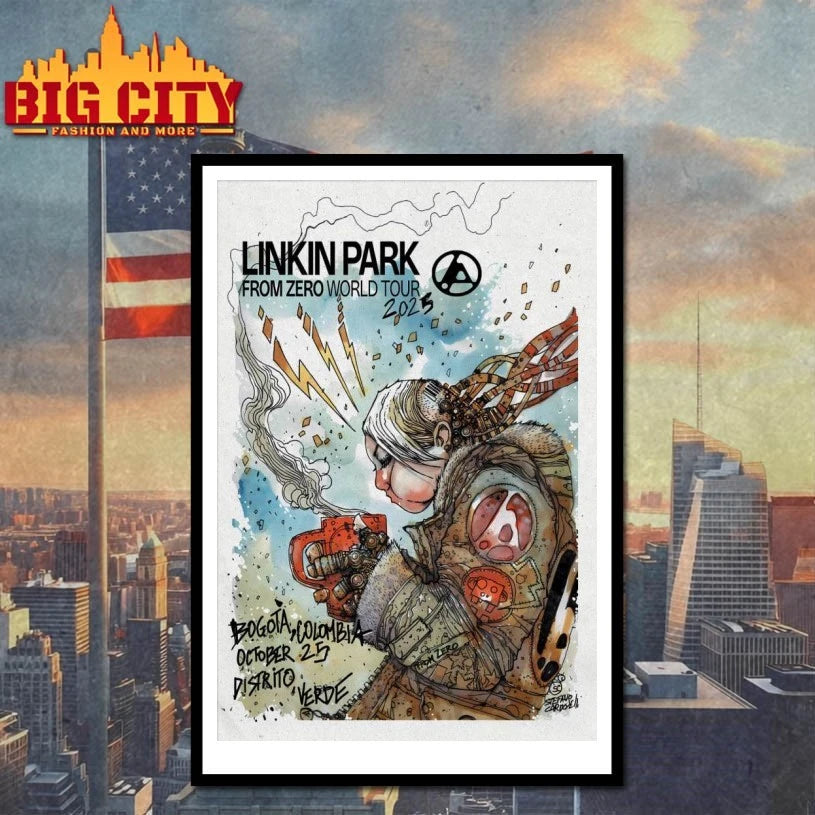 Funny Linkin Park Live Concert in Bogotá October 25 2025 Event Poster shirt
