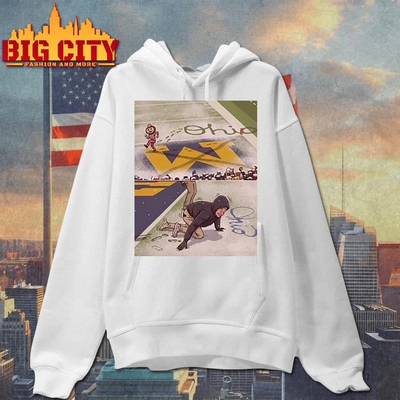 Funny Ohio State Brutus Crossing Out M Snow Shirt