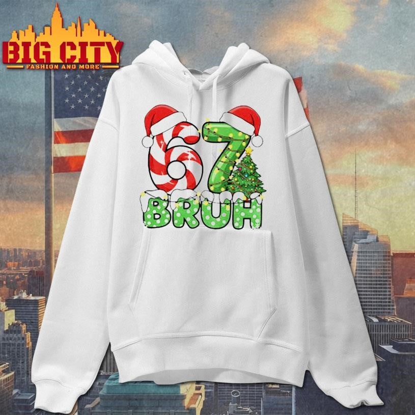 Funny Santa Bruh Christmas Meme Six Seven 67 shirt