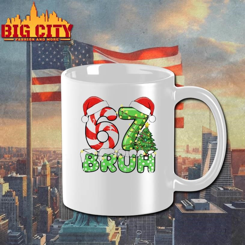 Funny Santa Bruh Christmas Meme Six Seven 67 shirt