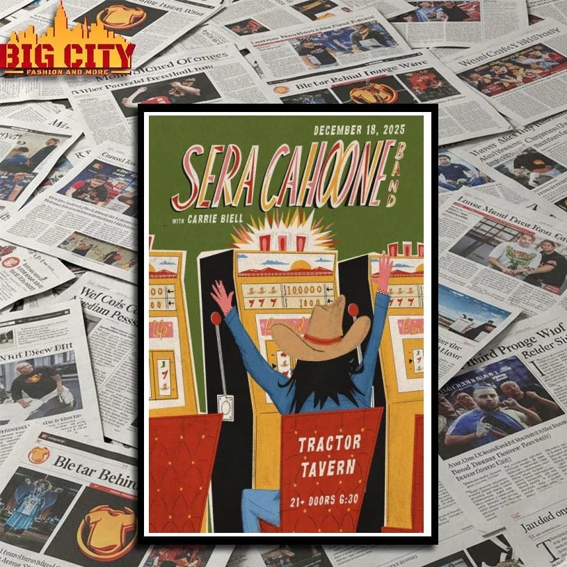 Funny Sera Cahoone December 18, 2025 Tractor Tavern, Seattle, WA Poster Shirts