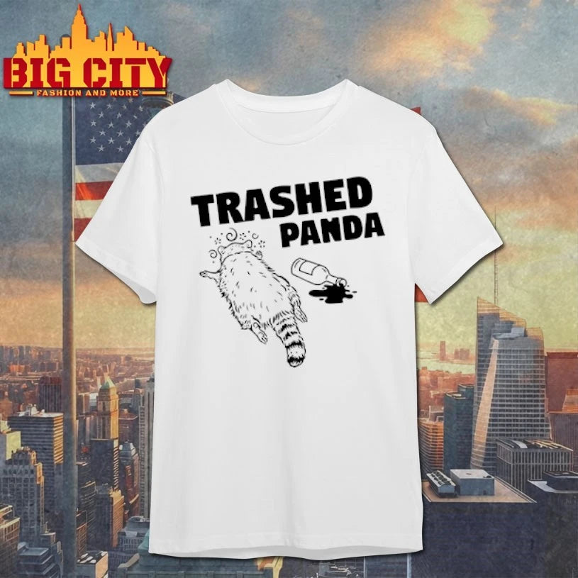 Funny Trashed Panda Raccoon Gets Drunk shirt