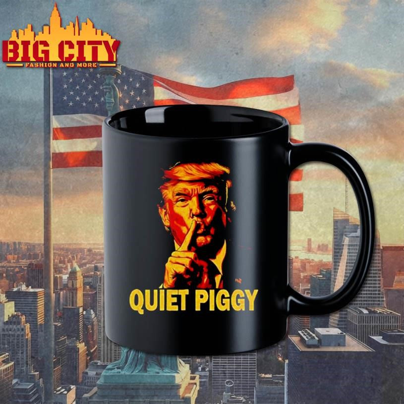 Funny Trump Viral Interview Saying Quiet Quiet Piggy to Reporter shirt