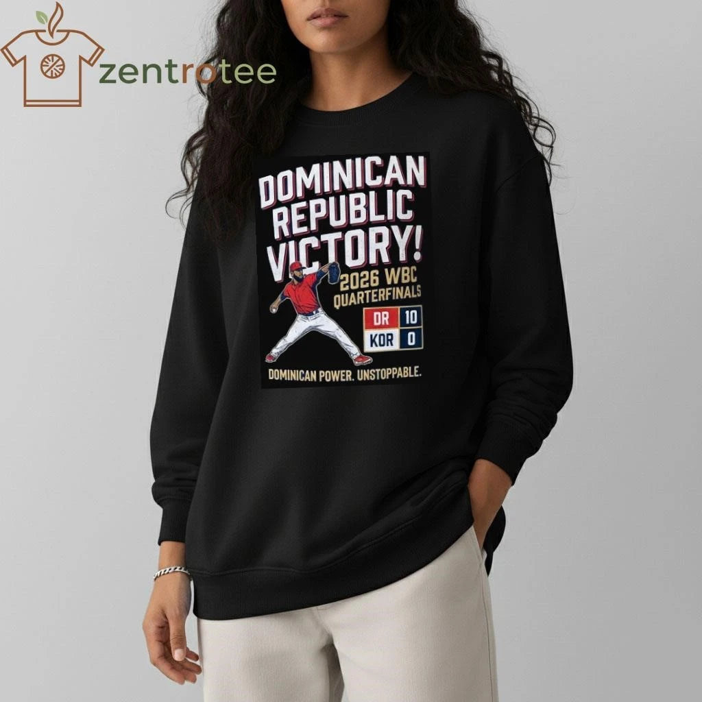 Funny WBC 2026 Dominican Republic 10-0 Korea Cristopher Sánchez Baseball T-Shirt