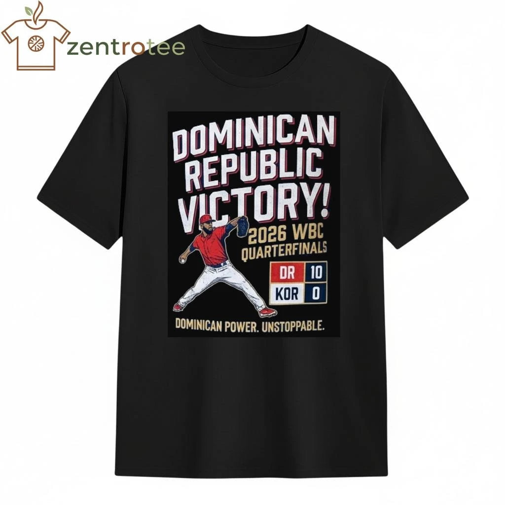 Funny WBC 2026 Dominican Republic 10-0 Korea Cristopher Sánchez Baseball T-Shirt