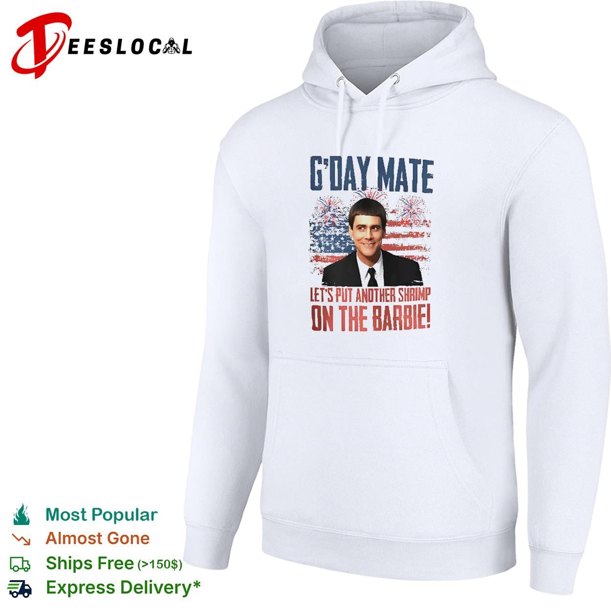 G’Day Mate Let’s Put Another Shrimp On The Barbie 4th Of July shirt