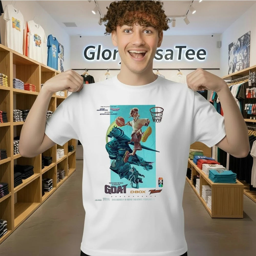 GOAT Animated Basketball Movie Poster You’re Never Too Small To Dream Big February 13 Theatrical Release Shirt