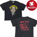 GUNS N’ ROSES SKULL SWORD GONE TO HELL BROCKUM XL 4689 Two Sided Shirt