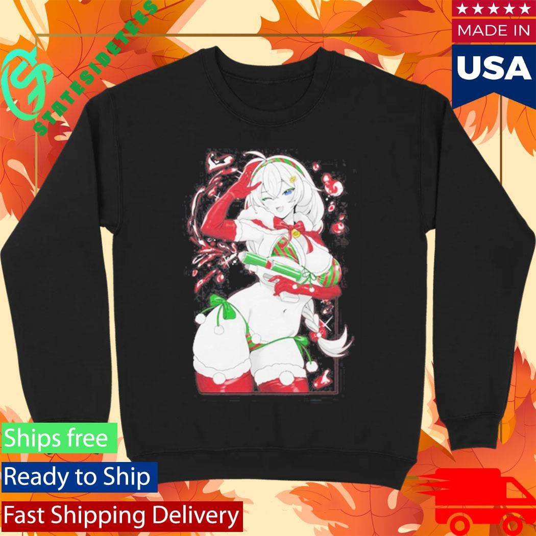 Gamer Supps Waifu July In Christmas Shirt