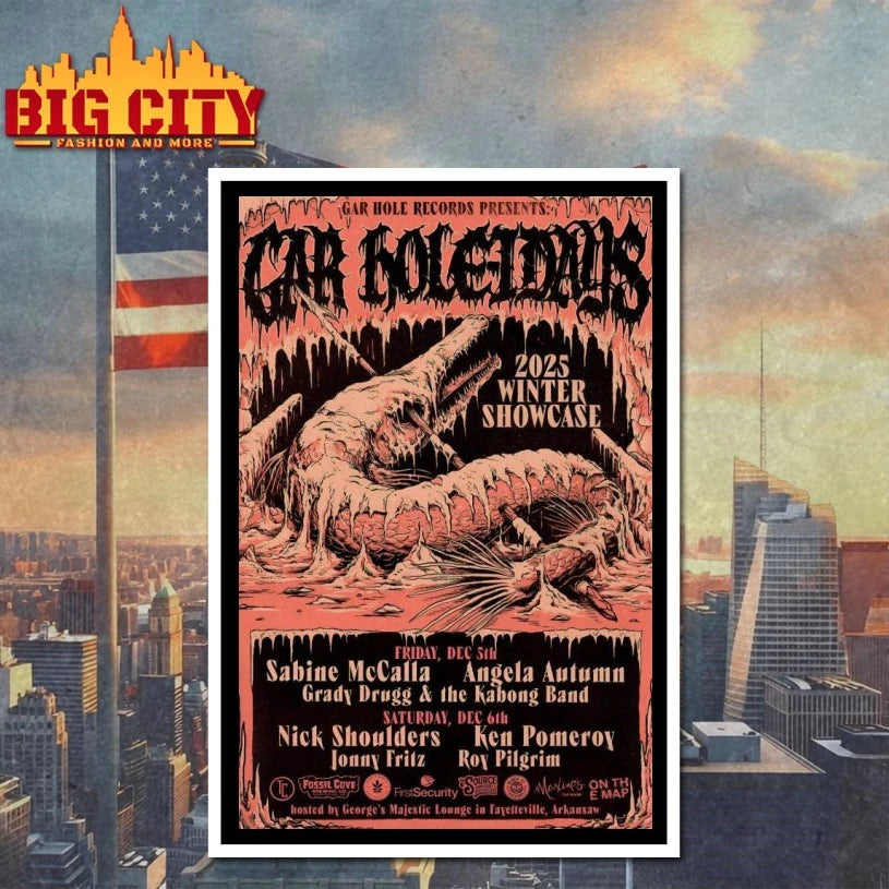 Gar Hole Records Fayetteville AR, December 5-6 2025 Poster Shirt