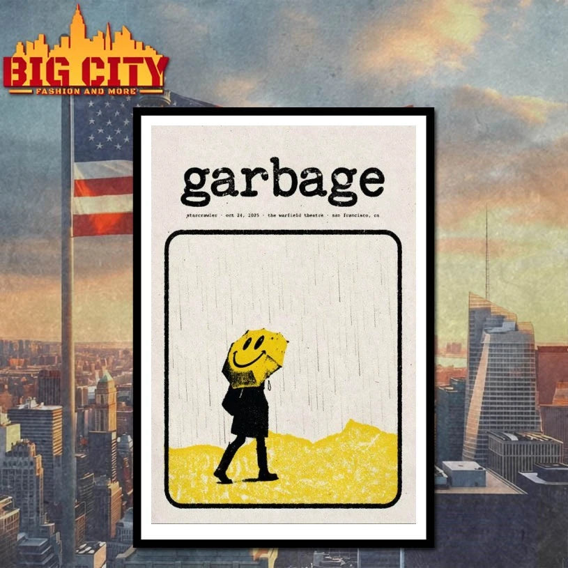 Garbage San Francisco Event On Oct 24 2025 Poster shirt