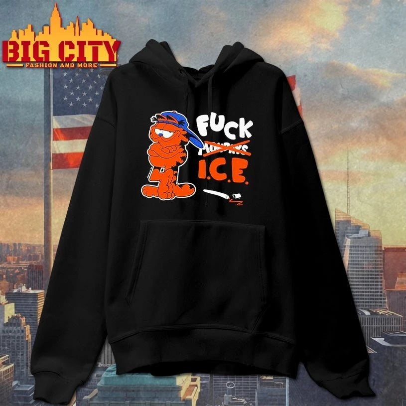 Garfield Says Fuck ICE t-shirt