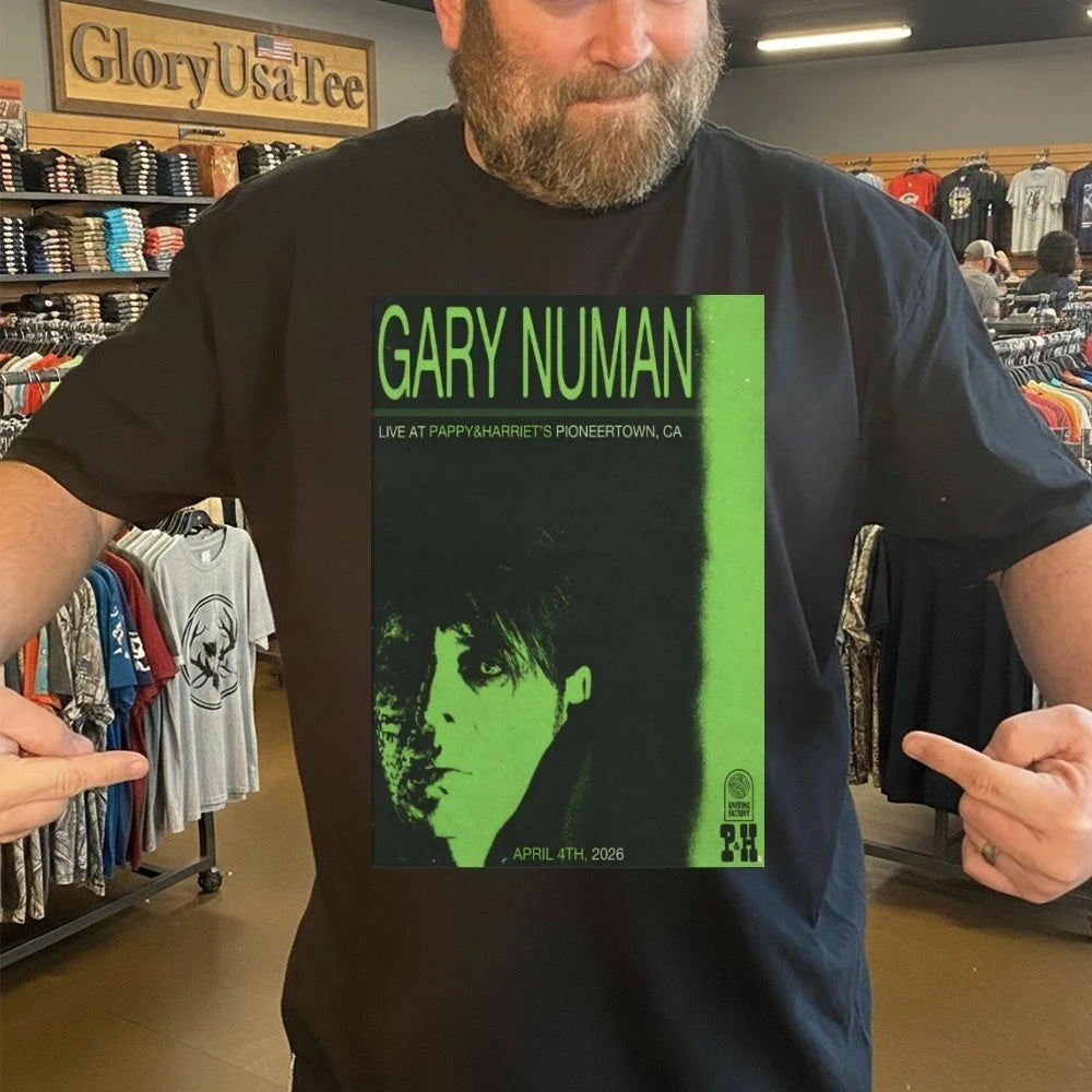 Gary Numan Apr 4 2026 Pappy-Harriet’s in Pioneertown CA Poster Shirt