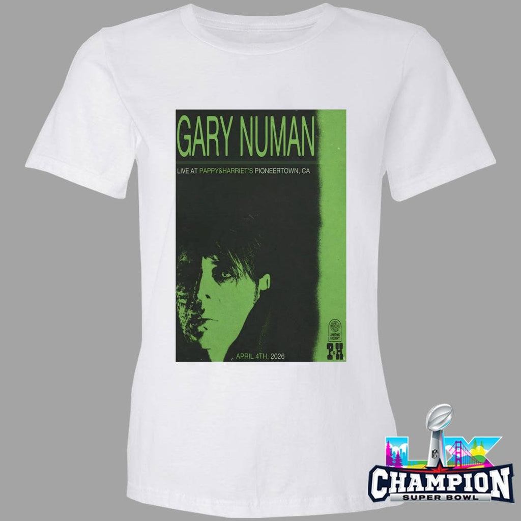 Gary Numan Apr 4 2026 Pappy-harriet’s In Pioneertown Ca Shirt