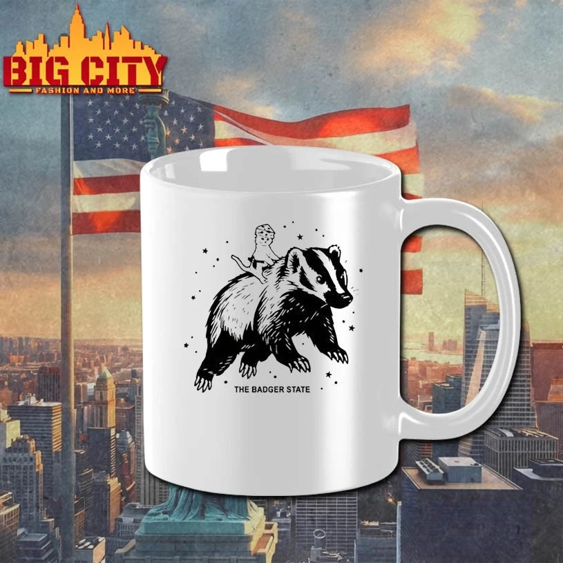 Gary riding badger state shirt