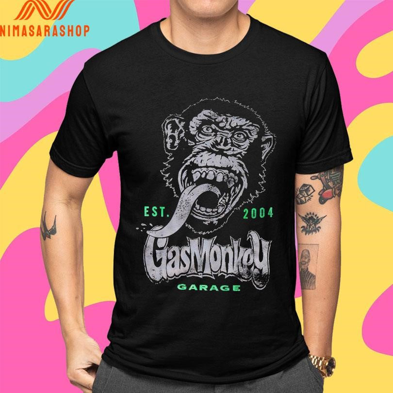 Gas Monkey Est 2004 Head Monkey Shirts