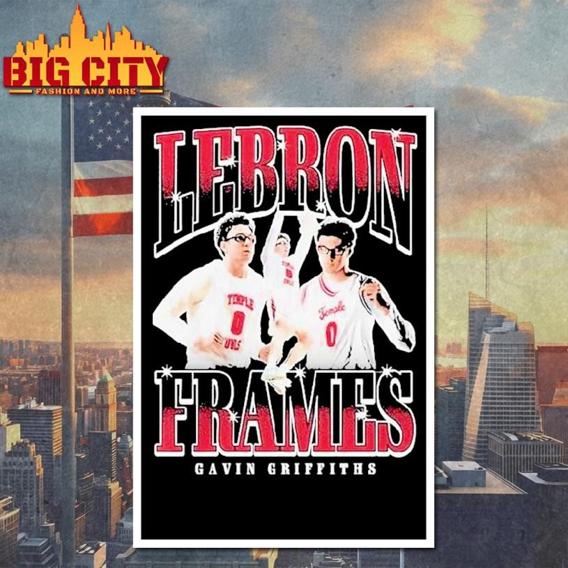 Gavin Griffiths Lebron Frames Temple Owls Shirt