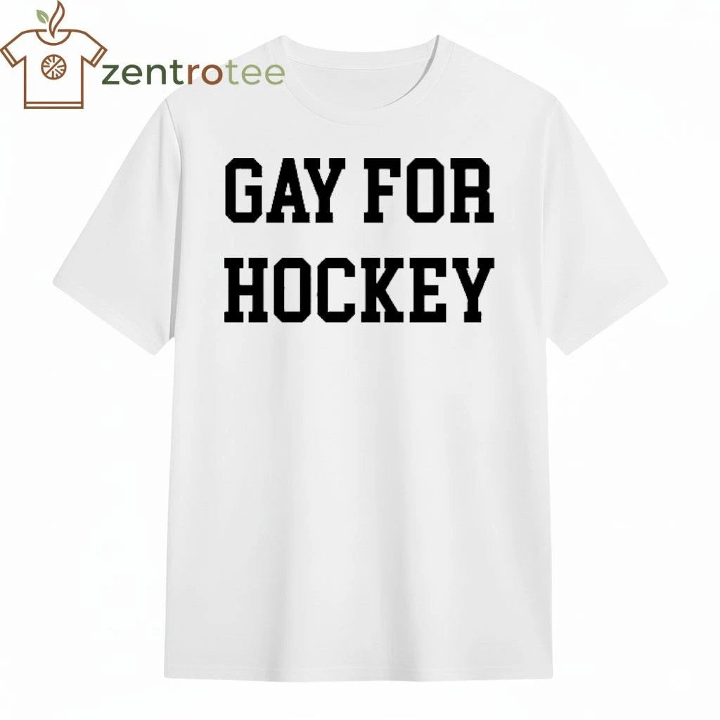 Gay for Hockey tee