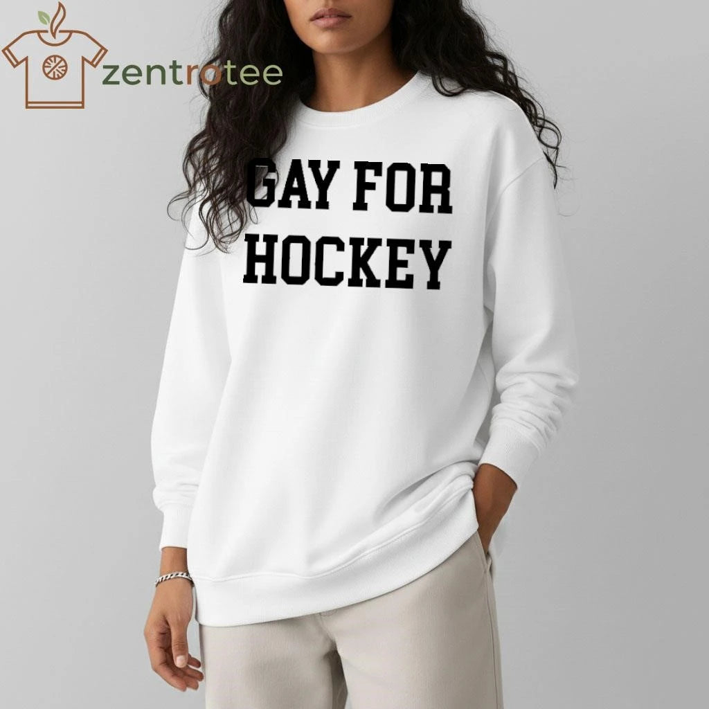 Gay for Hockey tee