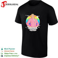 Gay man laughing Masters of the universe rainbow shirt