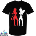 Gemini Horoscope Red Devil White Angel T-Shirts