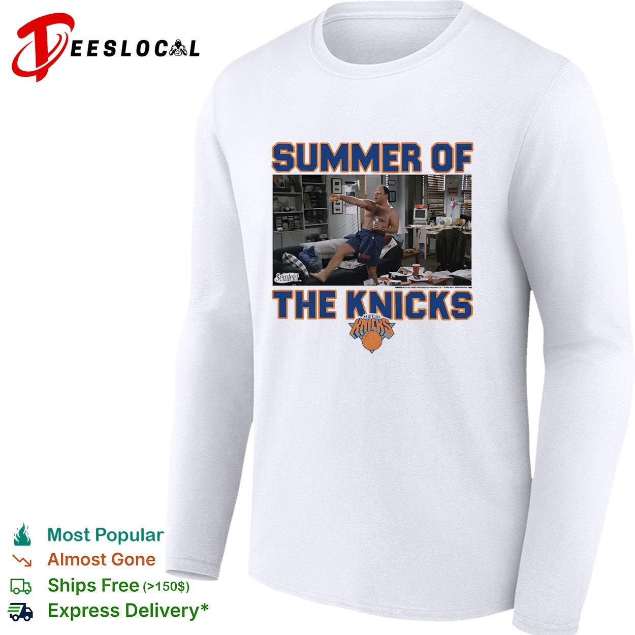George Costanza New York Knicks Summer of the Knicks x Seinfeld basketball shirt