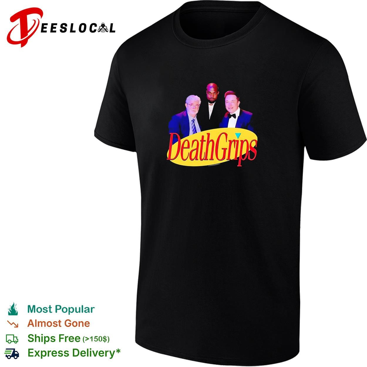 George Lucas Kanye West Elon Musk death grips trio shirt