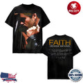 George Michael Faith Album Cover Faded Two Sided Shirt